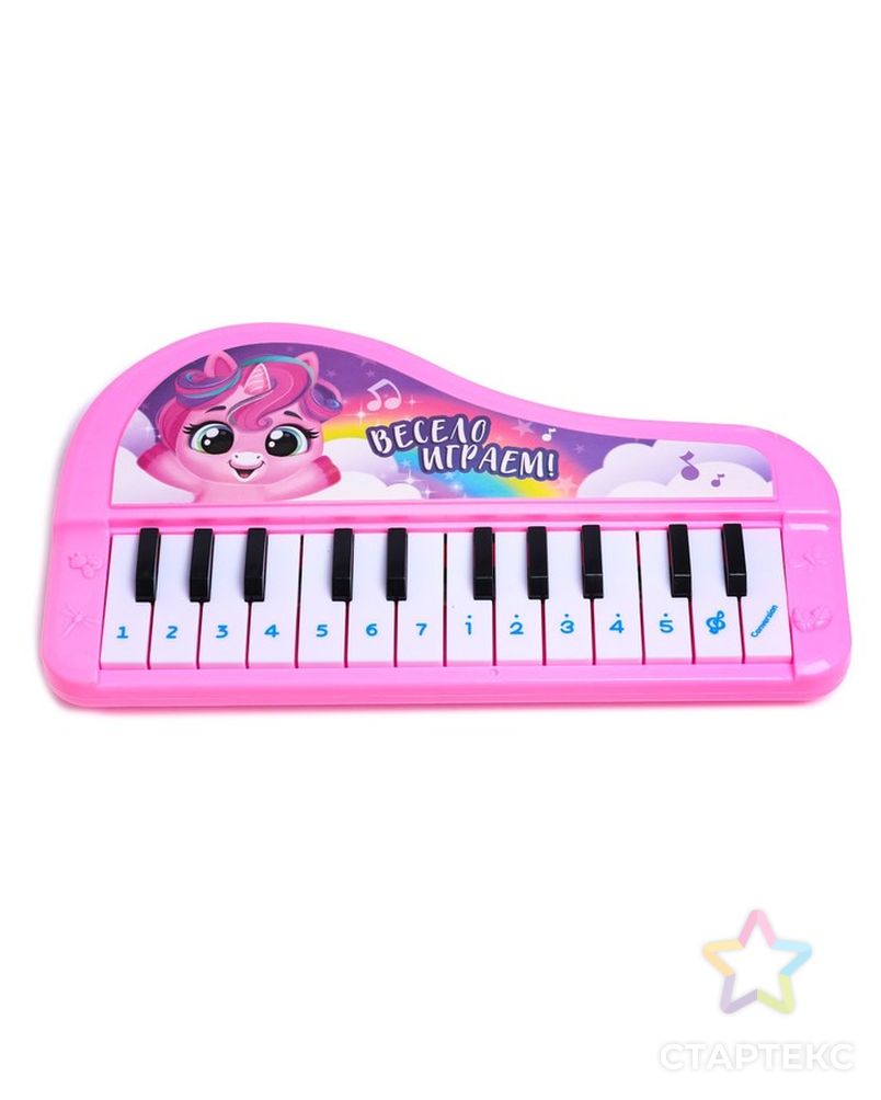 Музыкальное пианино «Чудесные пони», звук, цвет розовый арт. СМЛ-216678-1-СМЛ0007167240 2