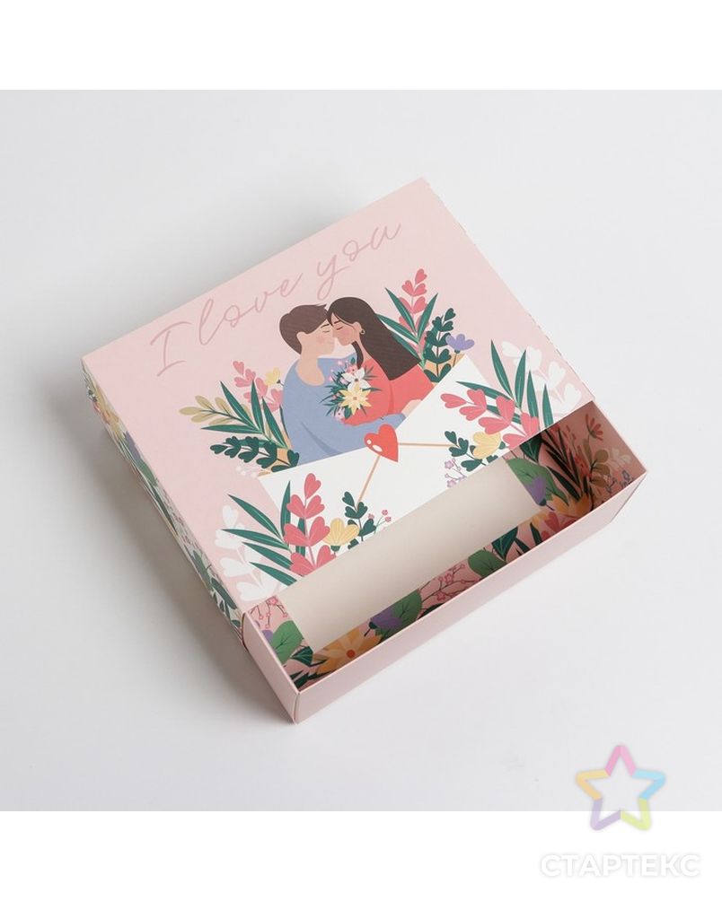 Коробка складная «Любовь», 20 × 15 × 8 см арт. СМЛ-193701-1-СМЛ0007182182 4