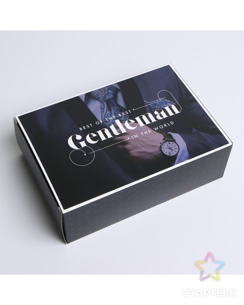 Коробка складная «Джентельмен», 16 × 23 × 7.5 см арт. СМЛ-197267-1-СМЛ0007182220 1