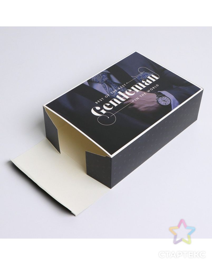 Коробка складная «Джентельмен», 16 × 23 × 7.5 см арт. СМЛ-197267-1-СМЛ0007182220 2
