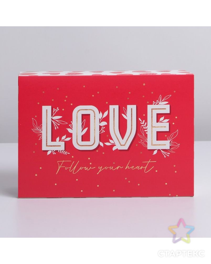 Коробка складная «Любовь», 16 × 23 × 7.5 см арт. СМЛ-200042-1-СМЛ0007182225 2