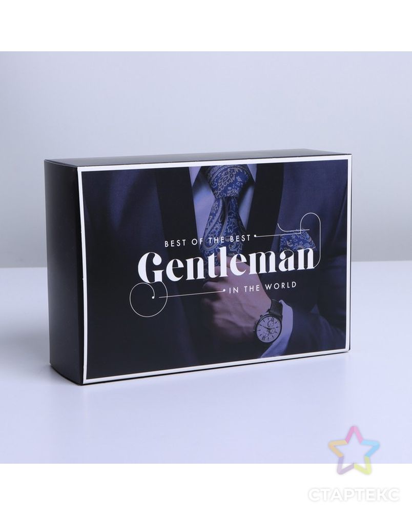Коробка складная «Джентельмен», 16 × 23 × 7.5 см арт. СМЛ-197267-2-СМЛ0007182231 1