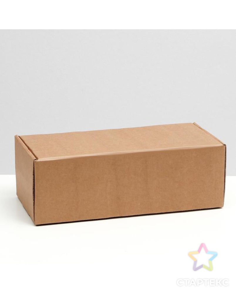 Коробка самосборная, без окна, крафт, 16 х 35 х 12 см арт. СМЛ-171072-1-СМЛ0007182352 1