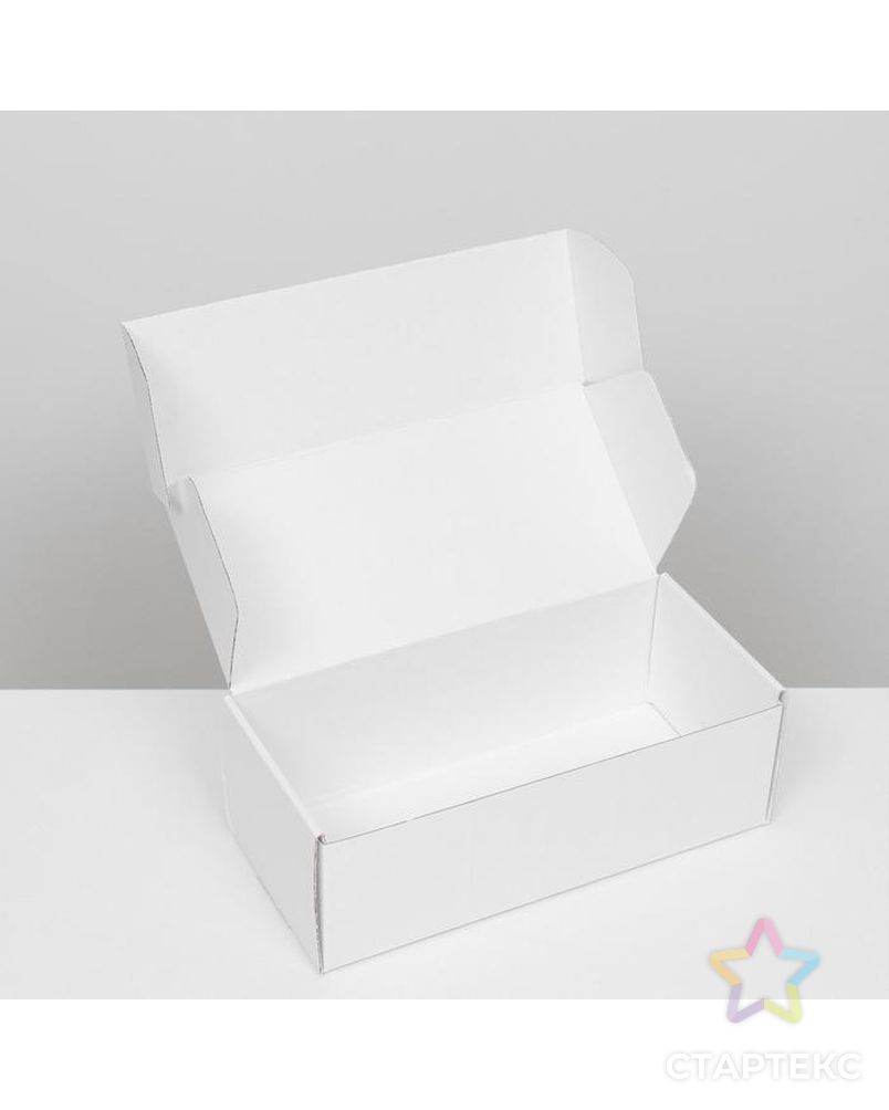 Коробка самосборная, без окна, белая, 16 х 35 х 12 см арт. СМЛ-185433-1-СМЛ0007182353 3
