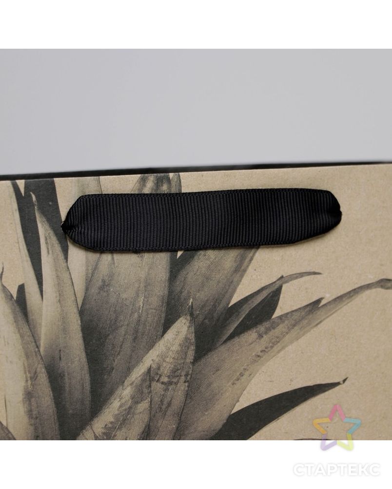 Пакет крафтовый квадратный Black, 22 × 22 × 11 см арт. СМЛ-220852-1-СМЛ0007183917 3