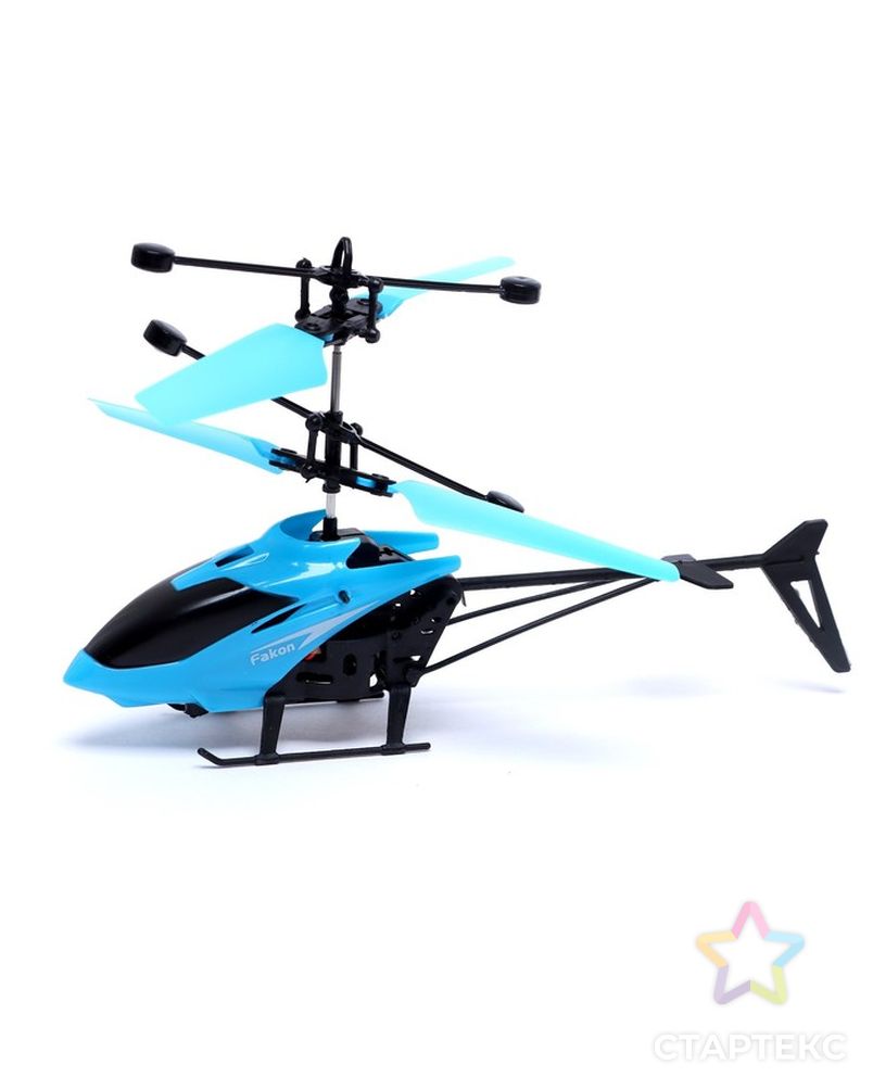 Вертолет "Прогулочный", свет, USB, цвет синий арт. СМЛ-216679-1-СМЛ0007263119 2