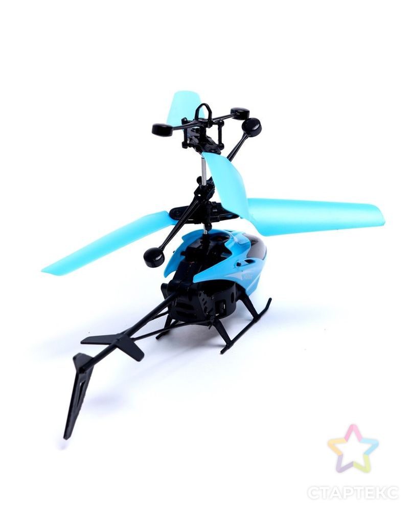 Вертолет "Прогулочный", свет, USB, цвет синий арт. СМЛ-216679-1-СМЛ0007263119 3