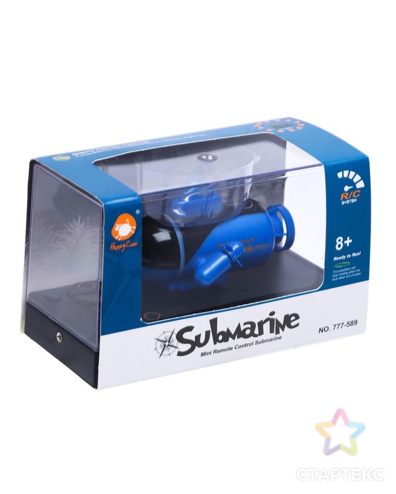 Подводная лодка радиоуправляемая "Батискаф", световые эффекты, цвет синий арт. СМЛ-216682-1-СМЛ0007263122 7