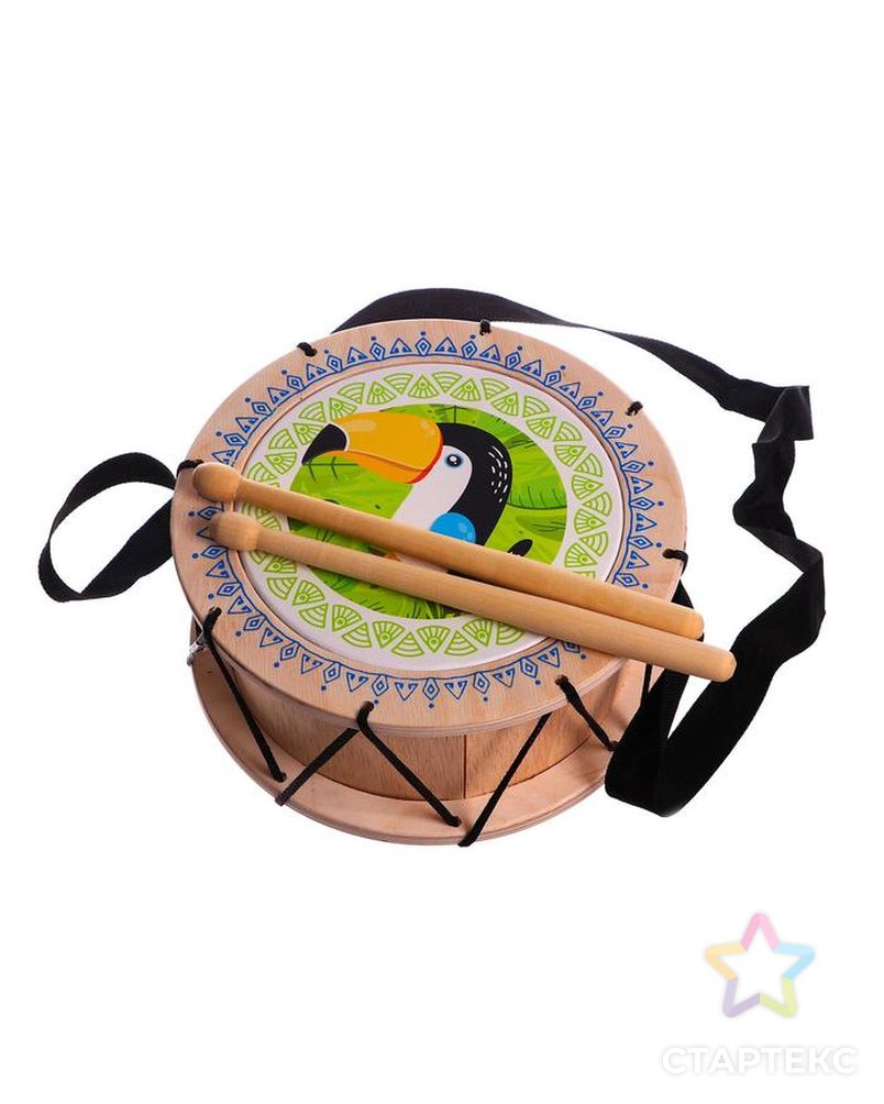 Игрушка детская барабан "Тукан"  11668 арт. СМЛ-166954-1-СМЛ0007293276 2