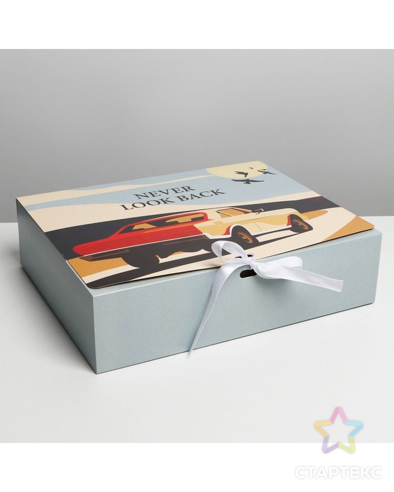 Коробка складная двухсторонняя «Путешествие», 20 × 18 × 5 см арт. СМЛ-187954-3-СМЛ0007293421 2