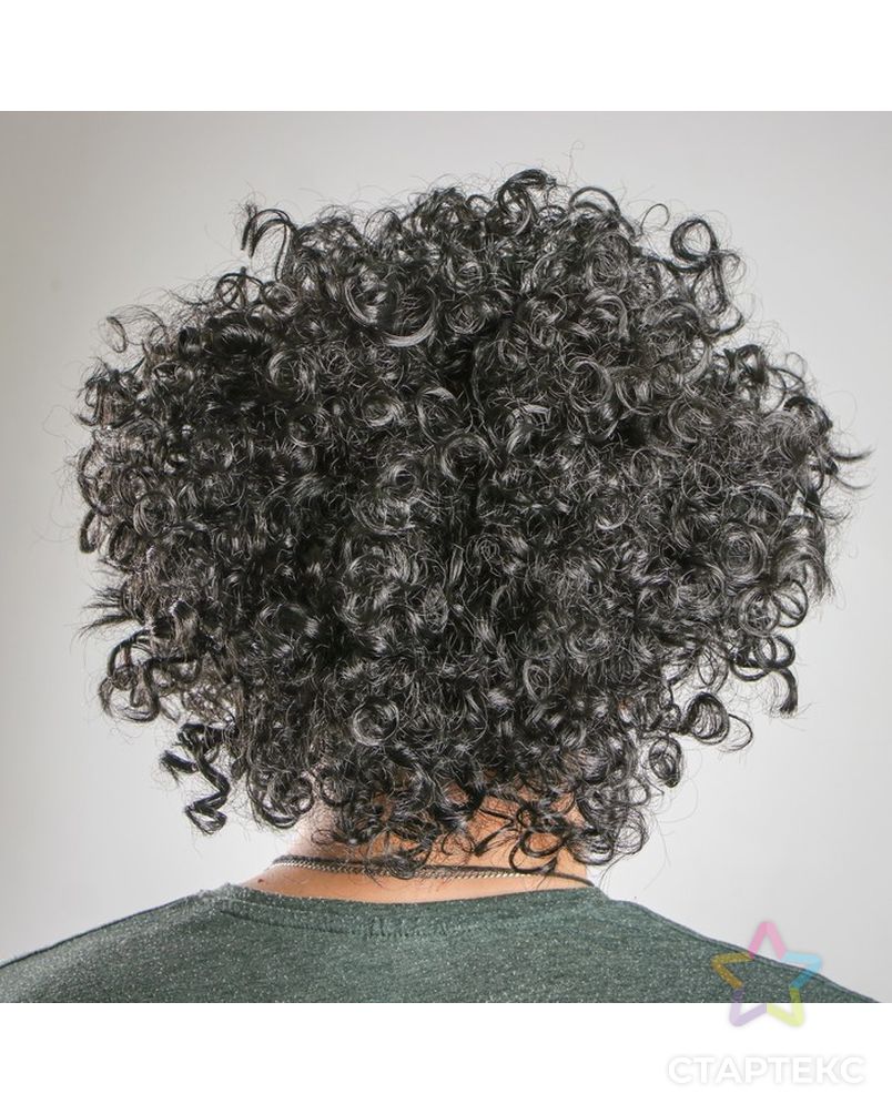 Карнавальный парик «Объём», обхват головы 56-58, 120 г, цвет чёрный арт. СМЛ-102195-1-СМЛ0000729893 2