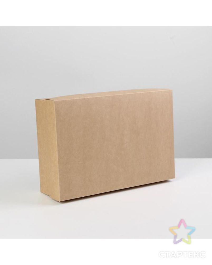 Коробка складная крафтовая 30 х 20 х 9 см арт. СМЛ-185063-1-СМЛ0007302878 2