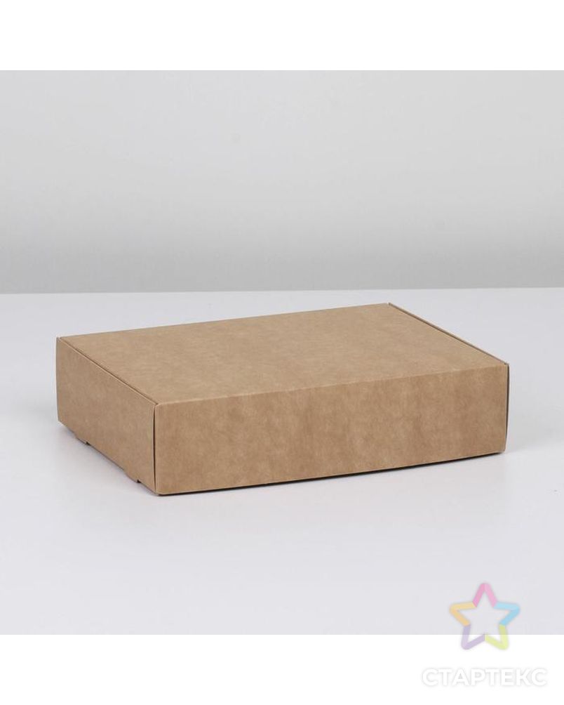 Коробка складная крафтовая 21 х 15 х 5 см арт. СМЛ-187379-1-СМЛ0007302879 1