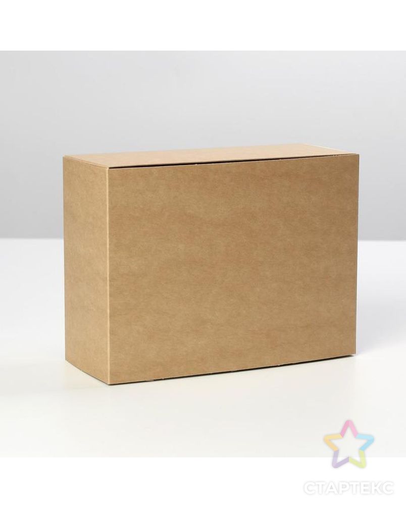Коробка складная крафтовая 20 х 15 х 8 см арт. СМЛ-185064-1-СМЛ0007302881 1