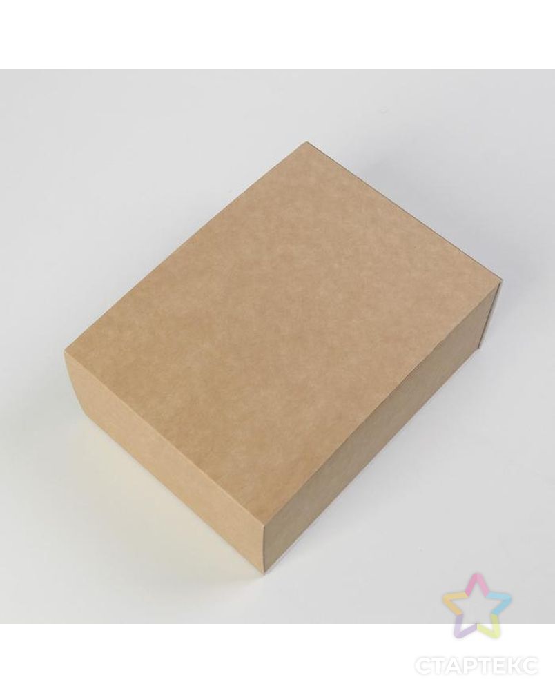 Коробка складная крафтовая 20 х 15 х 8 см арт. СМЛ-185064-1-СМЛ0007302881 3