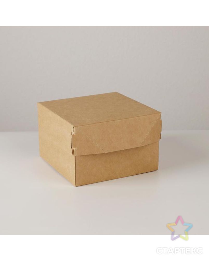 Коробка складная крафтовая 12 х 8 х 12 см арт. СМЛ-170456-1-СМЛ0007302883 1