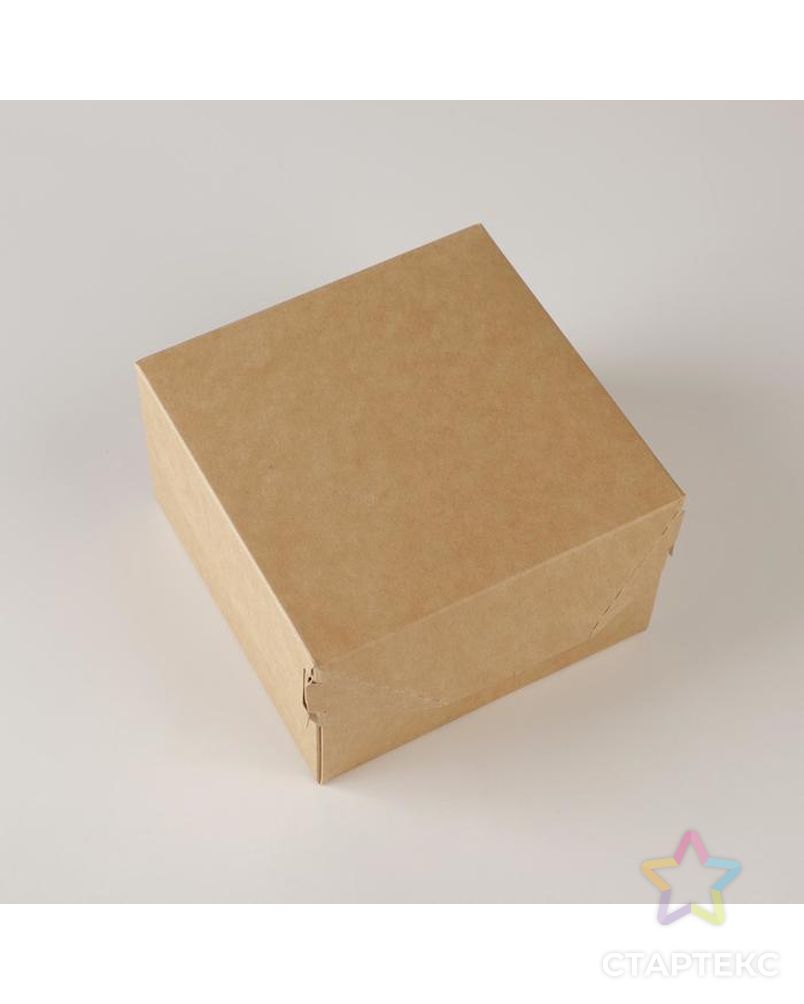 Коробка складная крафтовая 12 х 8 х 12 см арт. СМЛ-170456-1-СМЛ0007302883 2