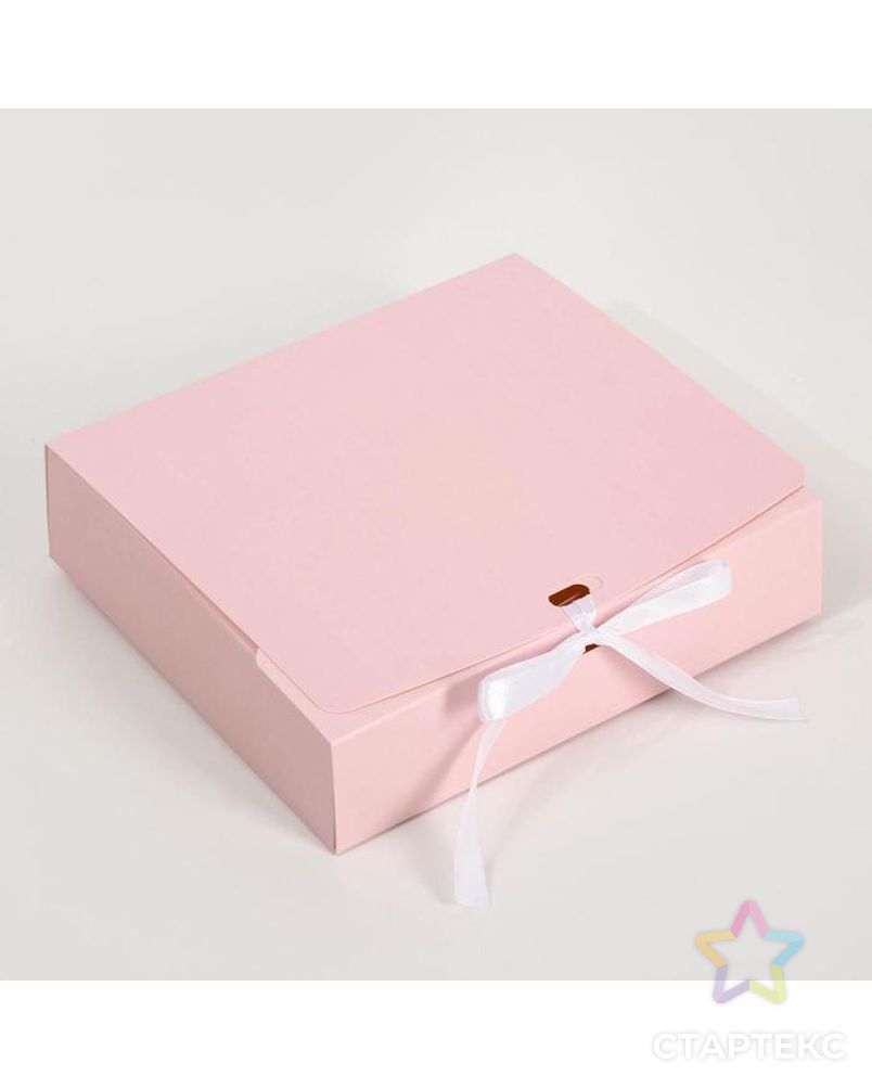 Коробка складная «Розовая», 20 х 18 х 5 см арт. СМЛ-187947-2-СМЛ0007303202 2
