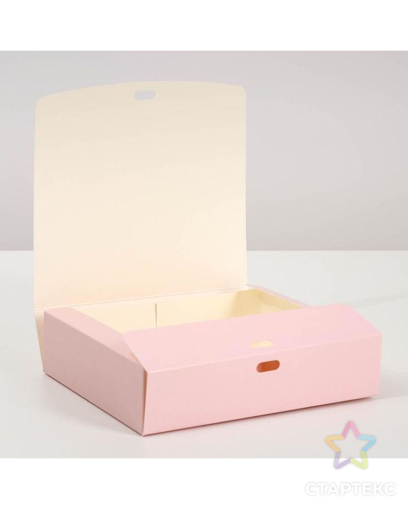 Коробка складная «Розовая», 20 х 18 х 5 см арт. СМЛ-187947-2-СМЛ0007303202 3