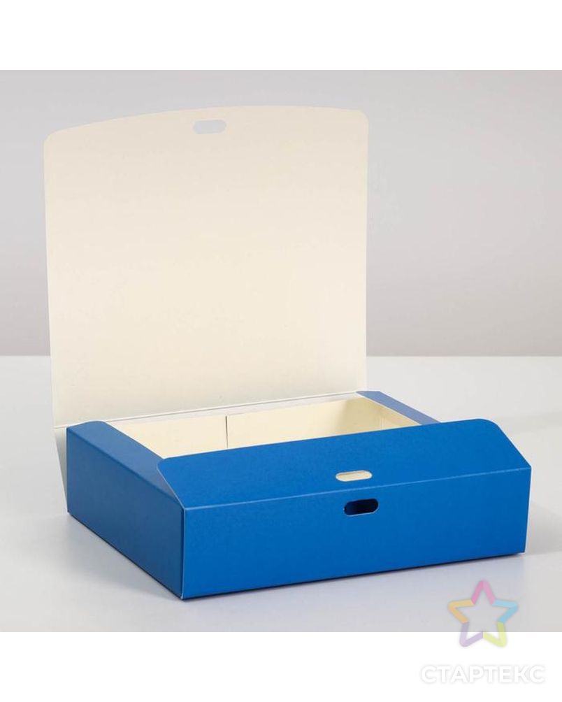 Коробка складная «Синяя», 20 х 18 х 5 см арт. СМЛ-187948-1-СМЛ0007303214 3