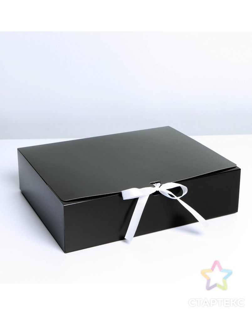 Коробка складная «Черная», 20 х 18 х 5 см арт. СМЛ-188709-3-СМЛ0007303221 1
