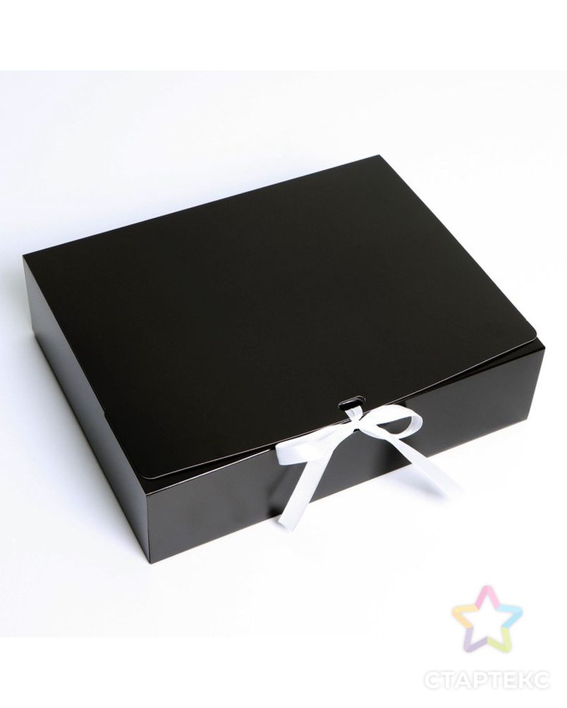 Коробка складная «Черная», 20 х 18 х 5 см арт. СМЛ-188709-3-СМЛ0007303221 2