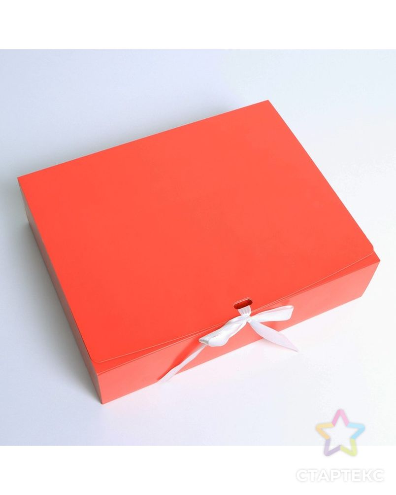 Коробка складная «Красная», 20 х 18 х 5 см арт. СМЛ-188708-3-СМЛ0007303225 2