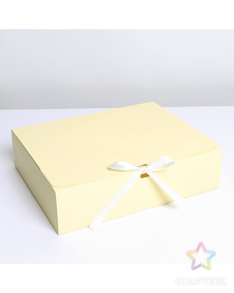 Коробка складная «Желтая», 20 х 18 х 5 см арт. СМЛ-188706-3-СМЛ0007303229 1