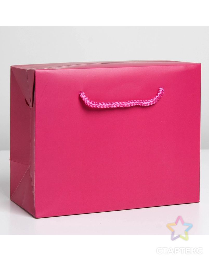 Пакет—коробка «Фуксия», 23 × 18 × 11 см арт. СМЛ-222860-1-СМЛ0007303852 1