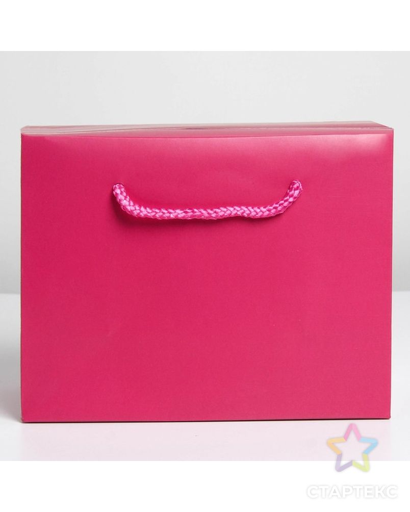 Пакет—коробка «Фуксия», 23 × 18 × 11 см арт. СМЛ-222860-1-СМЛ0007303852 2