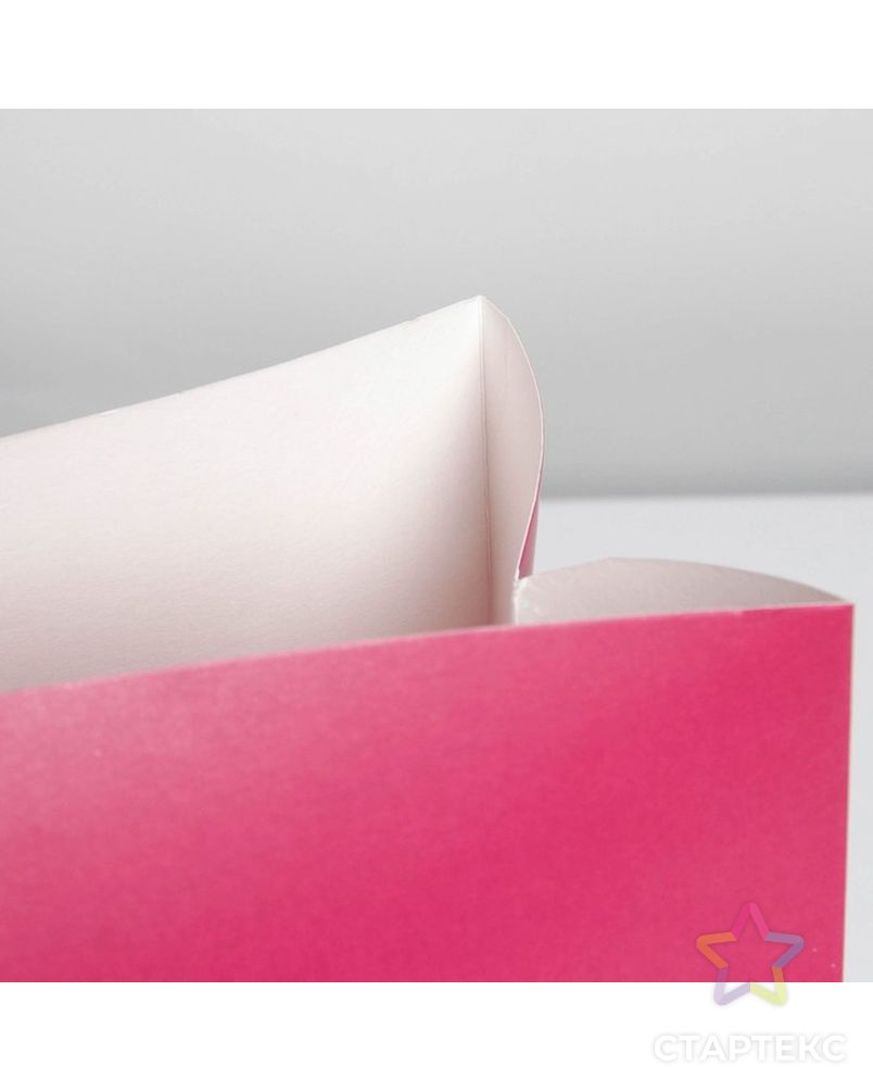 Пакет—коробка «Фуксия», 23 × 18 × 11 см арт. СМЛ-222860-1-СМЛ0007303852 4