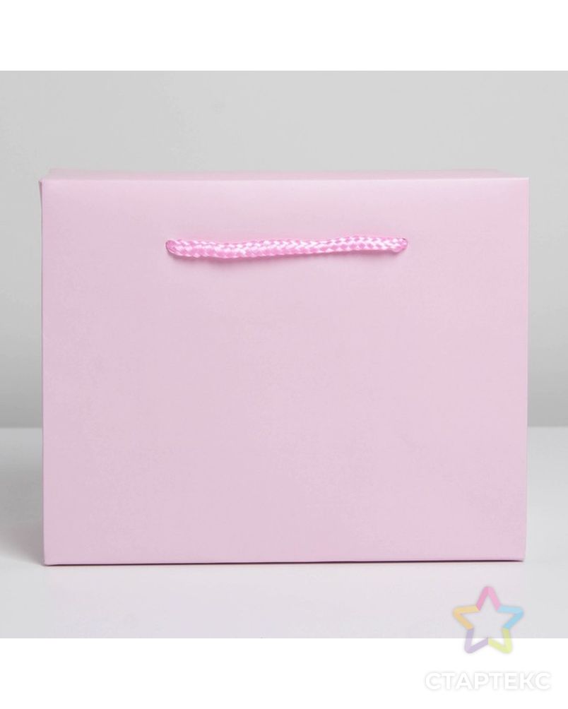 Пакет—коробка «Розовый», 28 × 20 × 13 см арт. СМЛ-222862-1-СМЛ0007303856 2