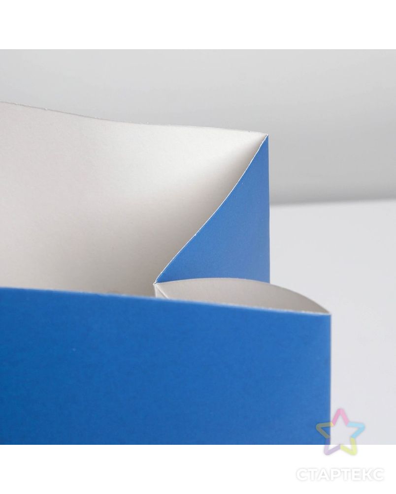 Пакет—коробка «Синий», 28 × 20 × 13 см арт. СМЛ-222864-1-СМЛ0007303858 4