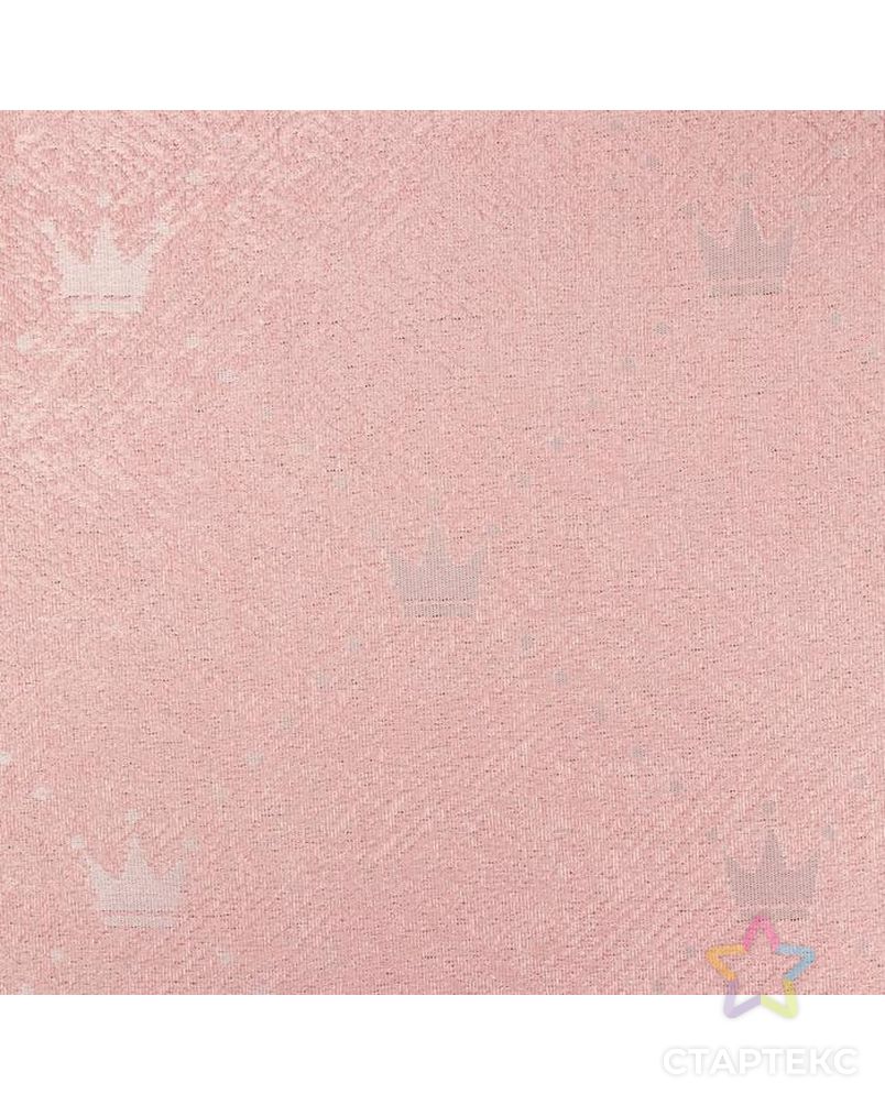 Штора "Этель" Розовые короны, 170*260 см, 100% п/э арт. СМЛ-168320-1-СМЛ0007304685