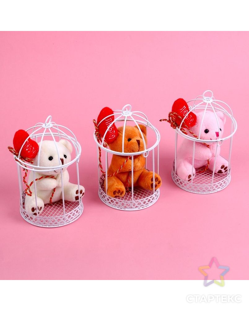 Мягкая игрушка "Влюблённый мишка" цвета МИКС арт. СМЛ-213776-1-СМЛ0007306460 6