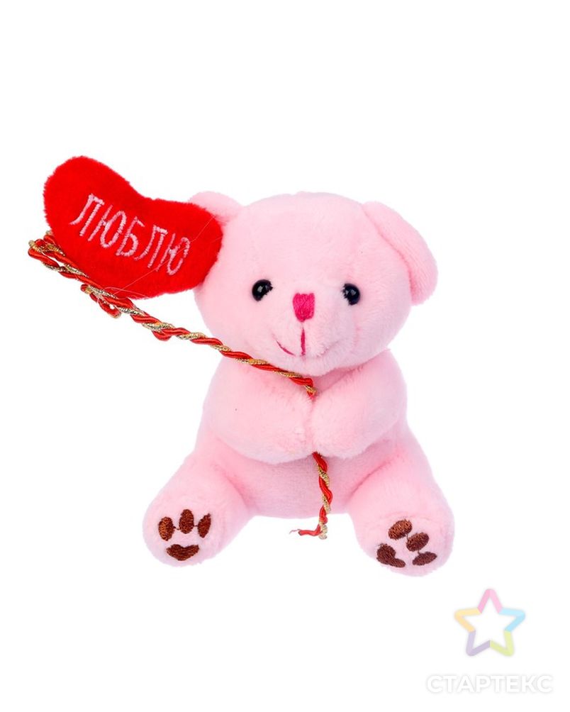 Мягкая игрушка "Влюблённый мишка" цвета МИКС арт. СМЛ-213776-1-СМЛ0007306460 8