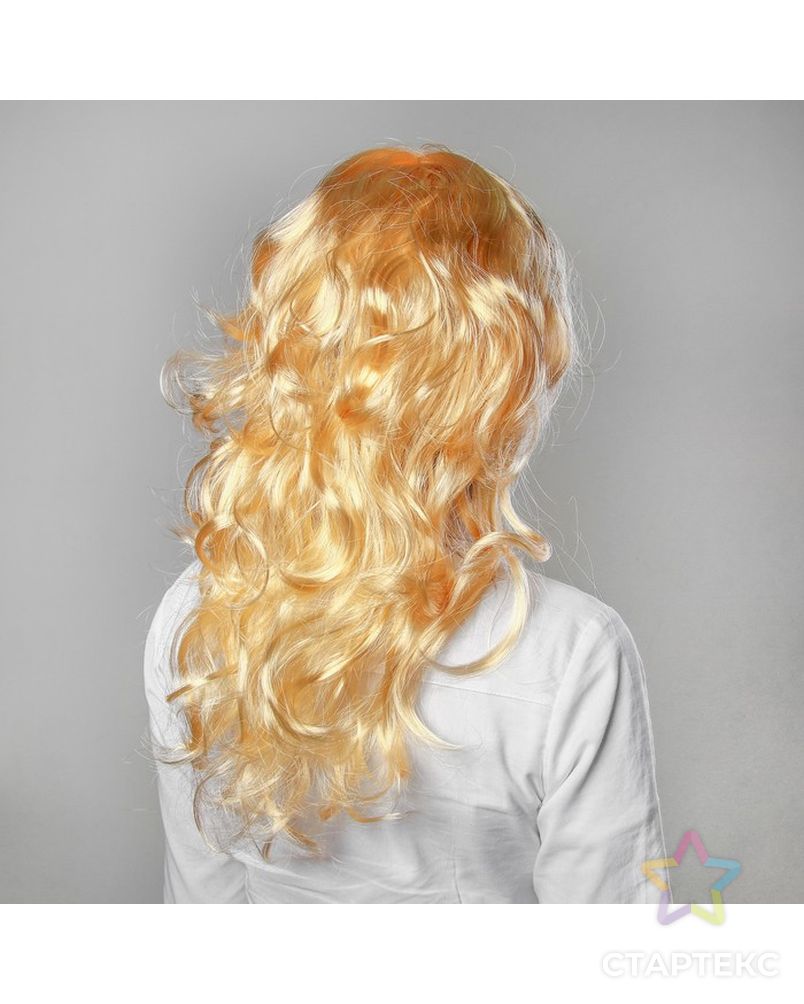 Карнавальный парик «Блондинка», кудри, р-р 56, 120 г арт. СМЛ-102208-1-СМЛ0000730859 2