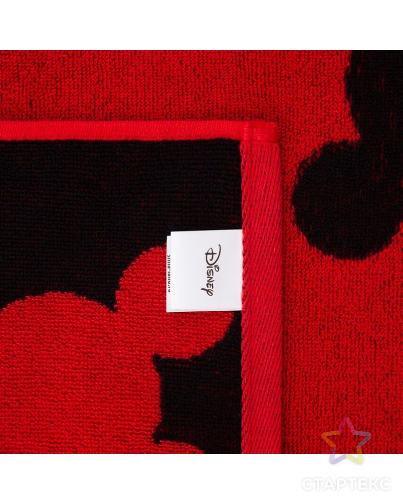 Полотенце махровое Mickey "Микки Маус", красный, 70х130 см, 100% хлопок, 420гр/м2 арт. СМЛ-202904-1-СМЛ0007313842 4