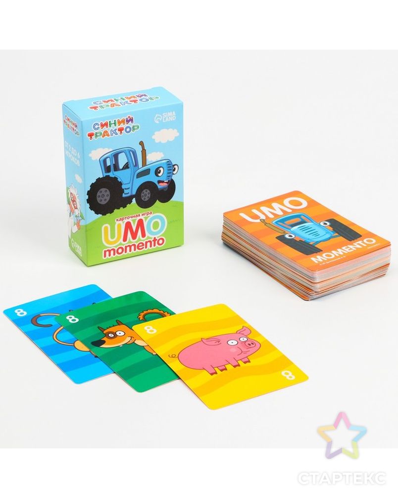 Карточная игра "UMO momento", Синий трактор арт. СМЛ-219797-1-СМЛ0007329912 1
