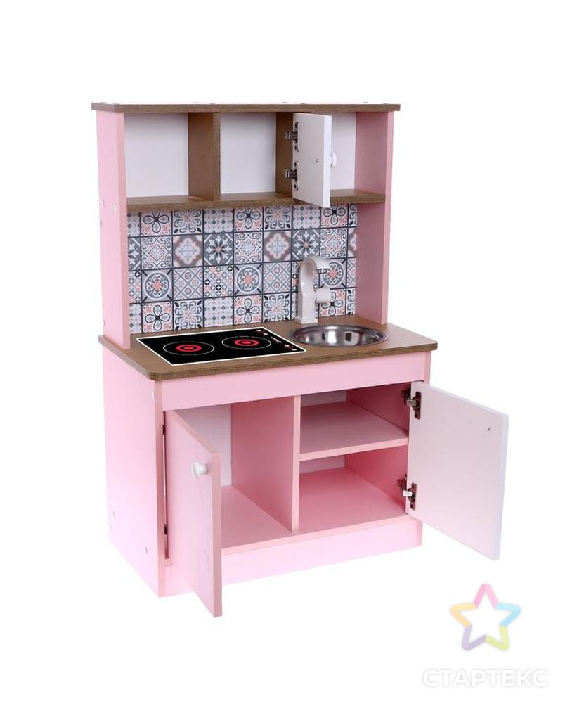 Набор игровой мебели «Детская кухня Розовая плитка» арт. СМЛ-193726-1-СМЛ0007336628 3