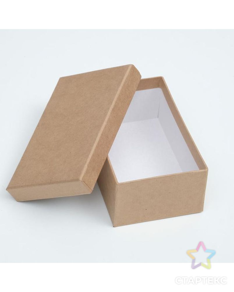 Подарочная коробка "Крафт", 15 х 9,5 х 6 см арт. СМЛ-182918-1-СМЛ0007338498 2