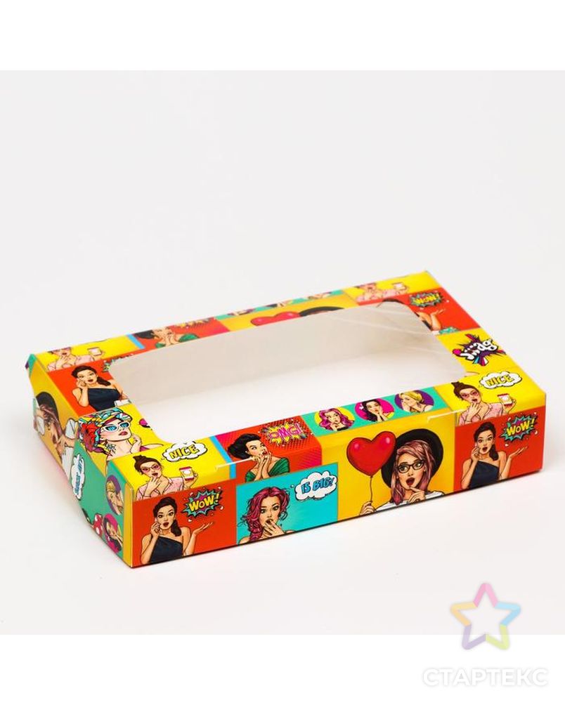 Коробка складная "Pop art", 20 х 12 х 4 см арт. СМЛ-183847-1-СМЛ0007343490 1