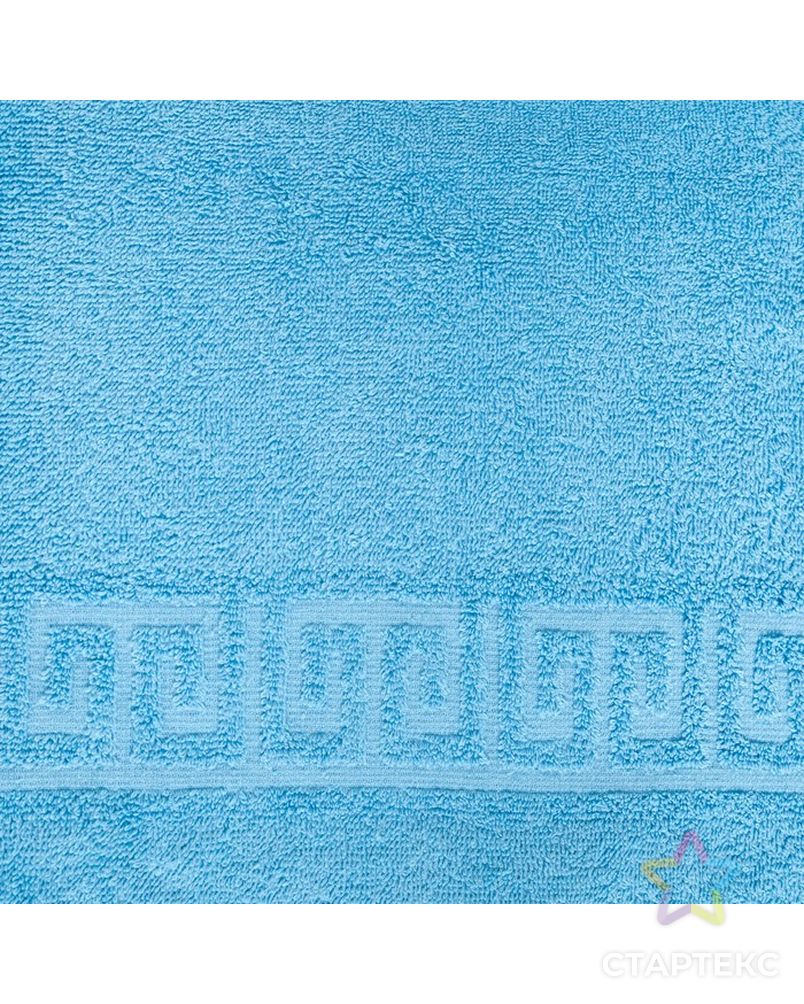 Полотенце махровое с греческим бордюром 50х90 см, ALASKAN BLUE, хлопок 100%, 430г/м2 арт. СМЛ-199943-2-СМЛ0007348083 3