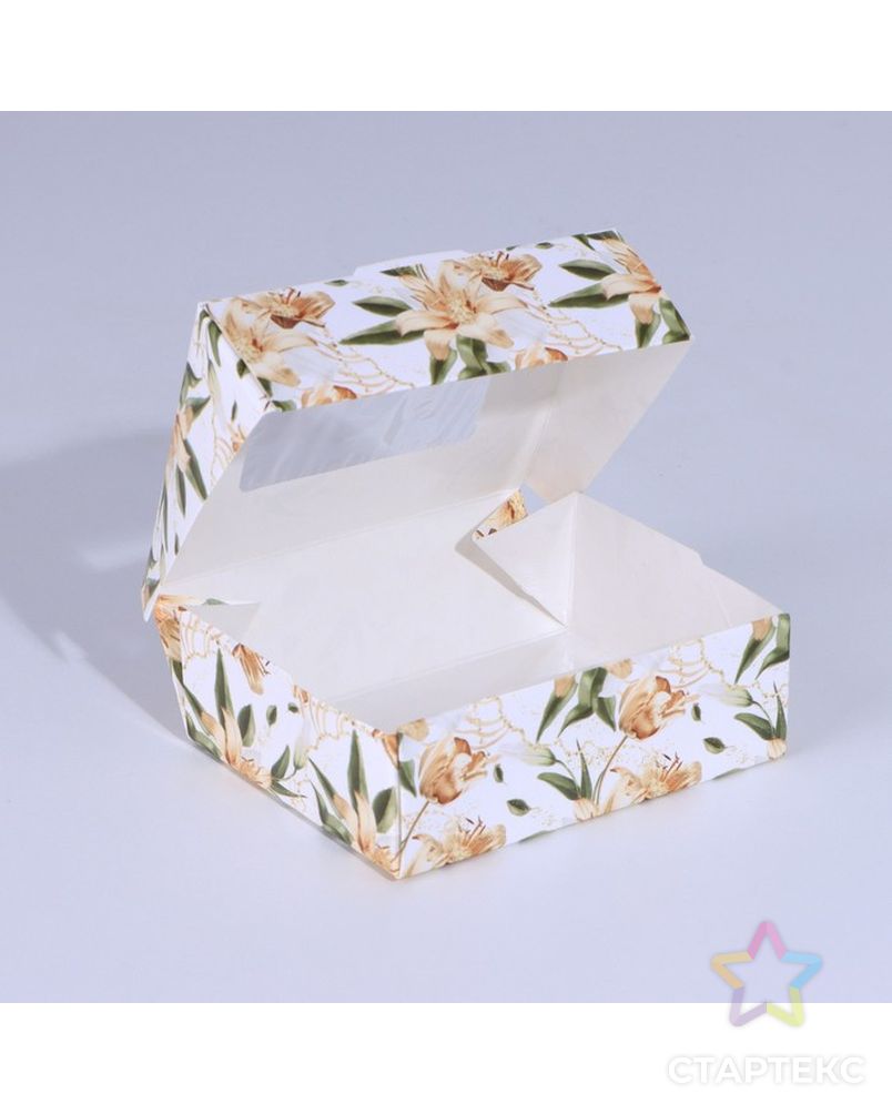 Коробка складная «Лилии», 10 × 8 × 3.5 см арт. СМЛ-221622-1-СМЛ0007350974 3