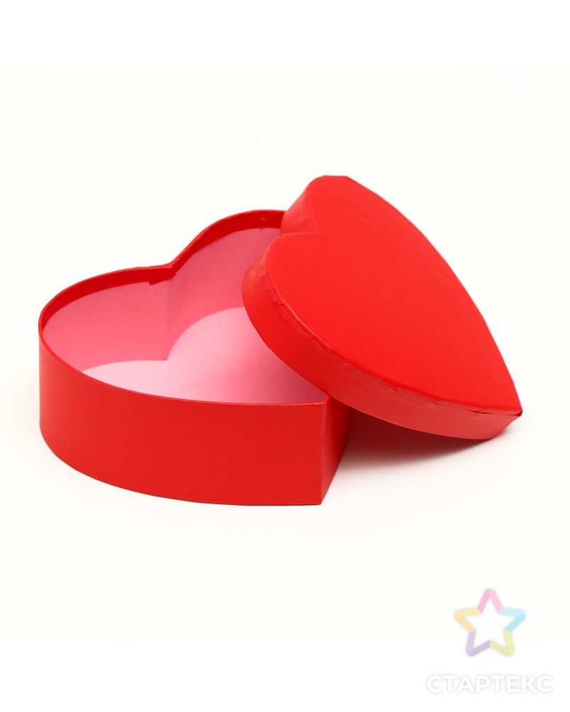 Набор коробок 3в1 сердца "Красный" 22х20х9,5 см арт. СМЛ-221480-1-СМЛ0007355863 3