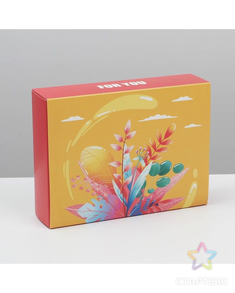 Коробка для сладостей «For you», 20 × 15 × 5 см арт. СМЛ-214692-1-СМЛ0007360615 1