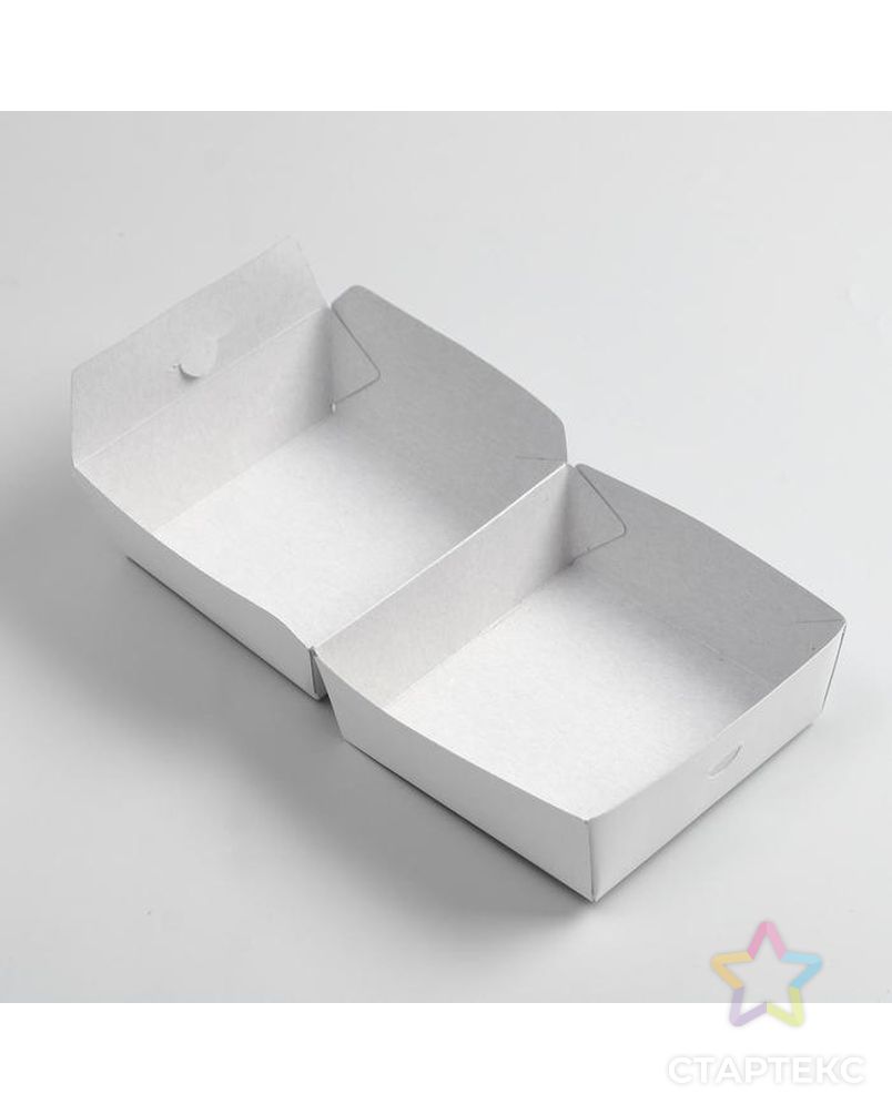 Коробка для бургера, 12,5 х 12,5 х 9 см арт. СМЛ-182202-1-СМЛ0007368025 3