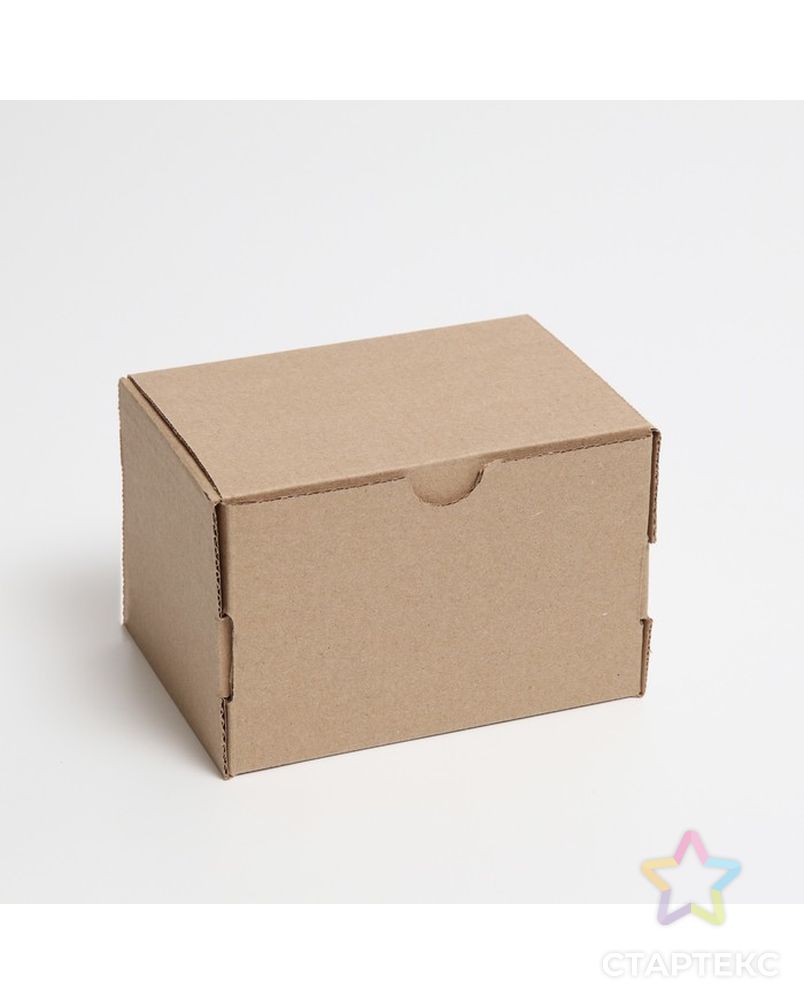 Коробка самосборная, бурая, 15 х 10 х 10 см арт. СМЛ-194561-1-СМЛ0007370795 1