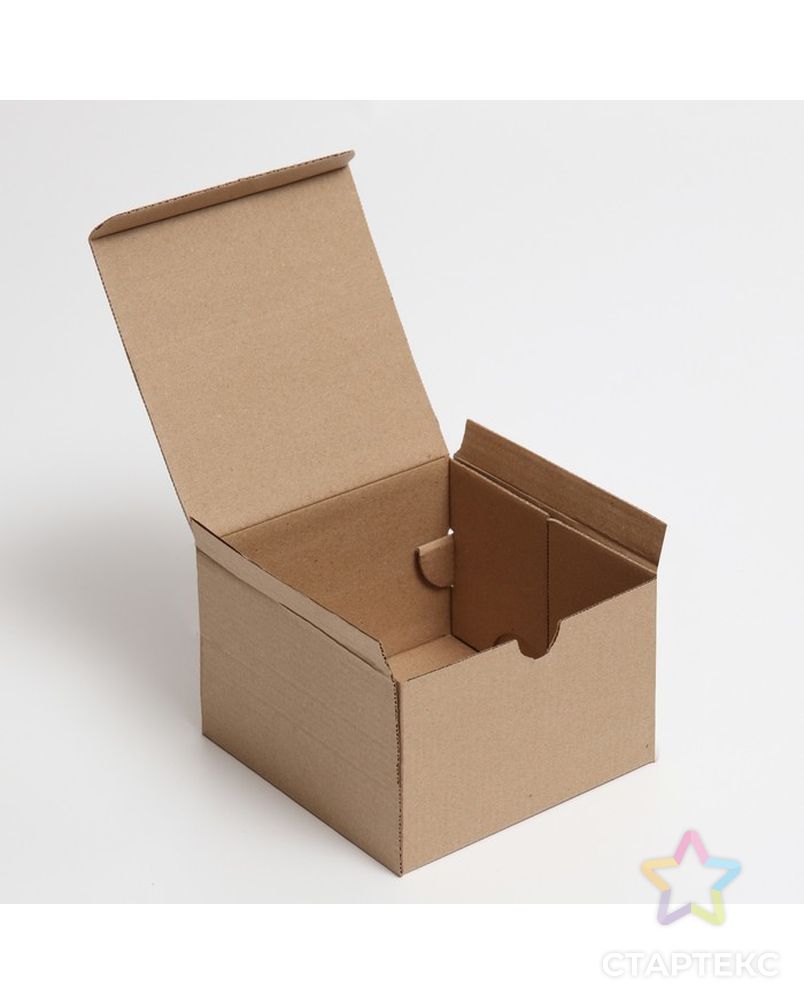 Коробка самосборная, бурая, 15 х 15 х 10 см арт. СМЛ-194563-1-СМЛ0007370797 2
