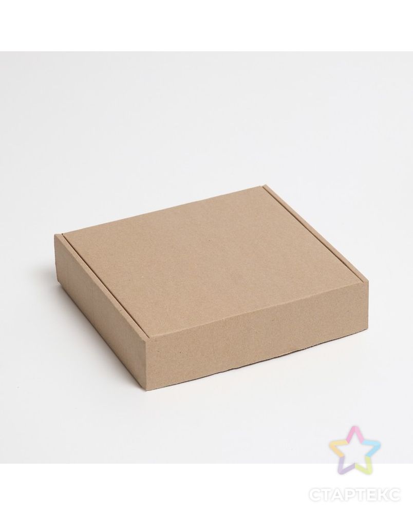 Коробка самосборная, бурая, 20 х 18 х 5 см арт. СМЛ-194565-1-СМЛ0007370799 1